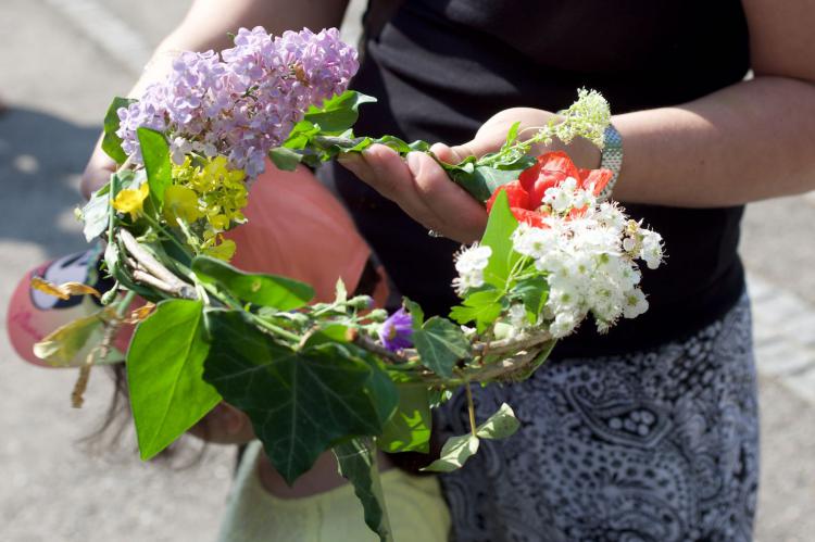 Couronne de fleurs