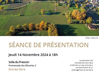 14 NOVEMBRE 2024 : SÉANCE DE PRÉSENTATION