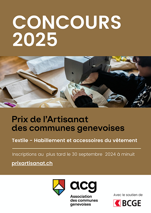 PRIX DE L'ARTISANAT 2025 DES COMMUNES GENEVOISES 