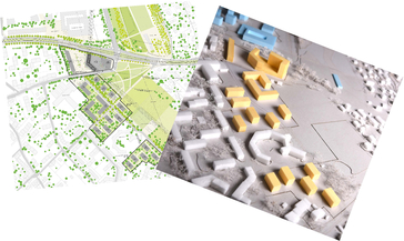 maquette du projet Bernex-est