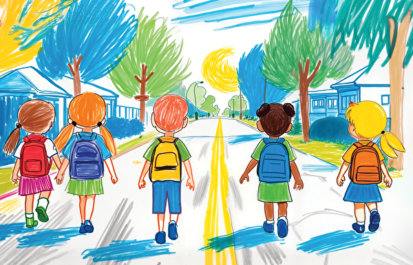 Rue scolaire - Chemin des Hutins