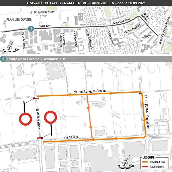 Déviation route de la Galaise
