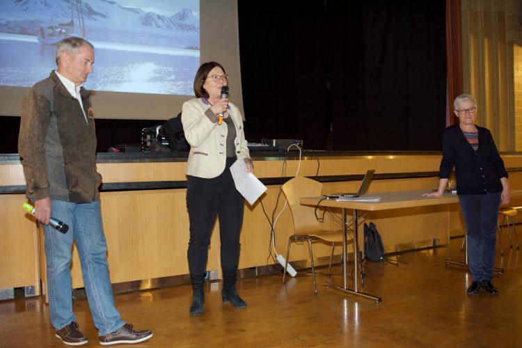 Les conférenciers avec Mme Gabus-Thorens