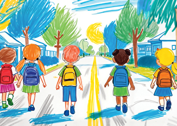 Rue scolaire - Chemin des Hutins