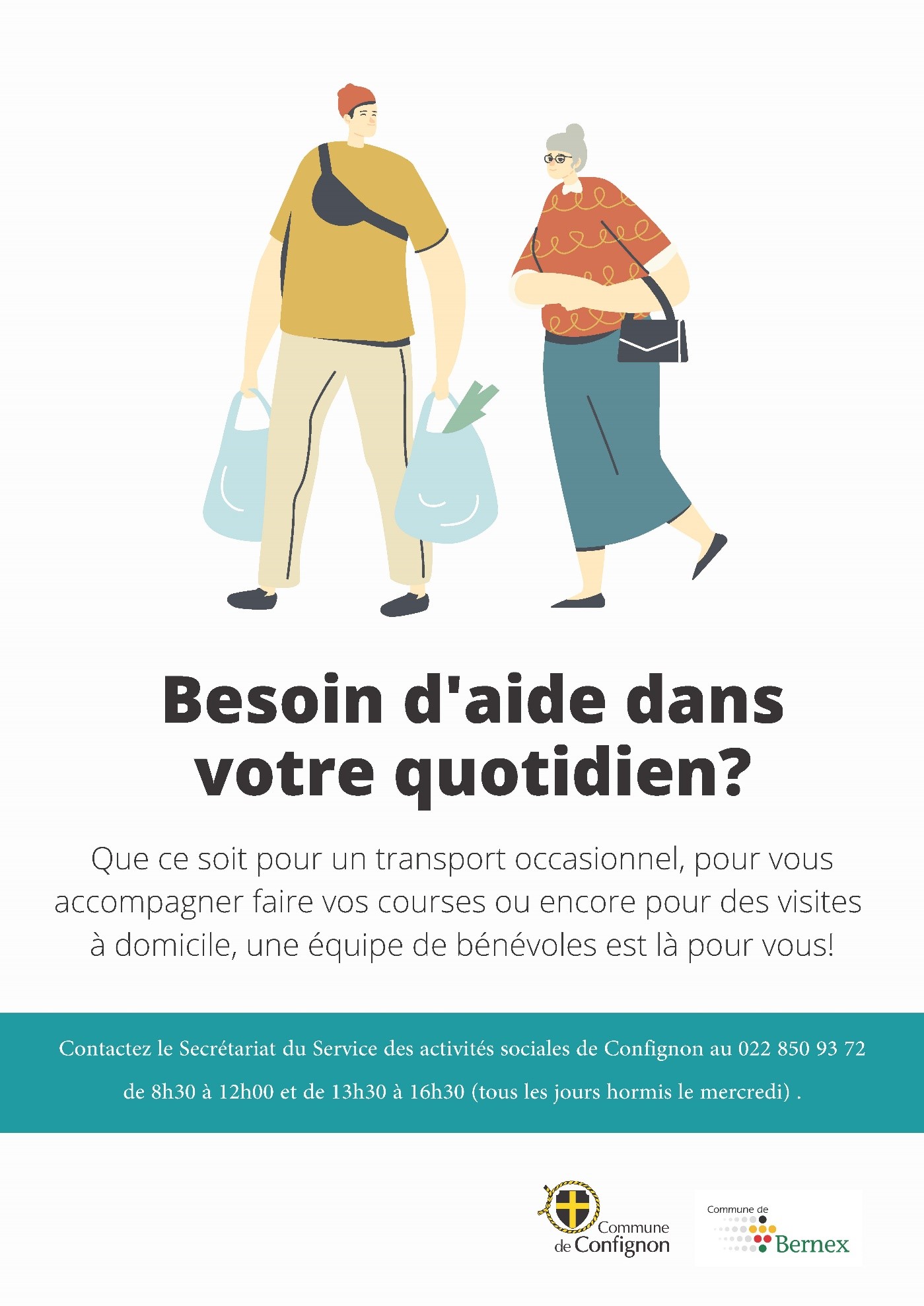 flyer présentant le groupe des bénévoles