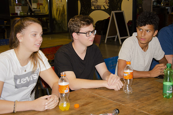 Entspannt nach dem Rennen