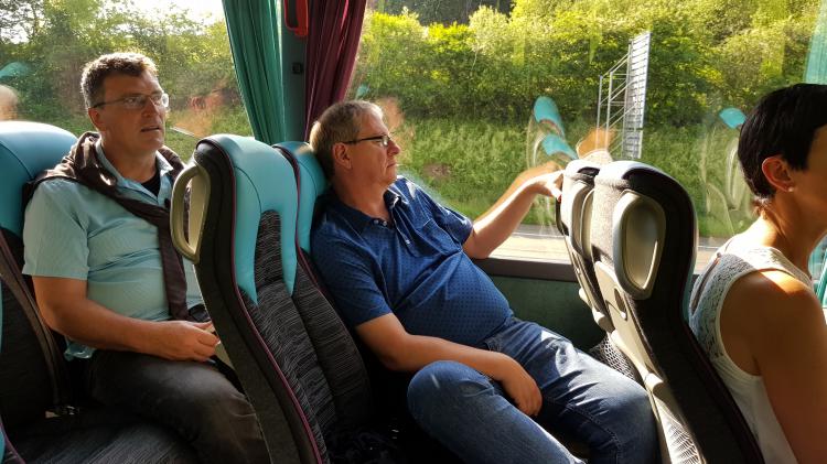 Schon etwas müde von der Fahrt