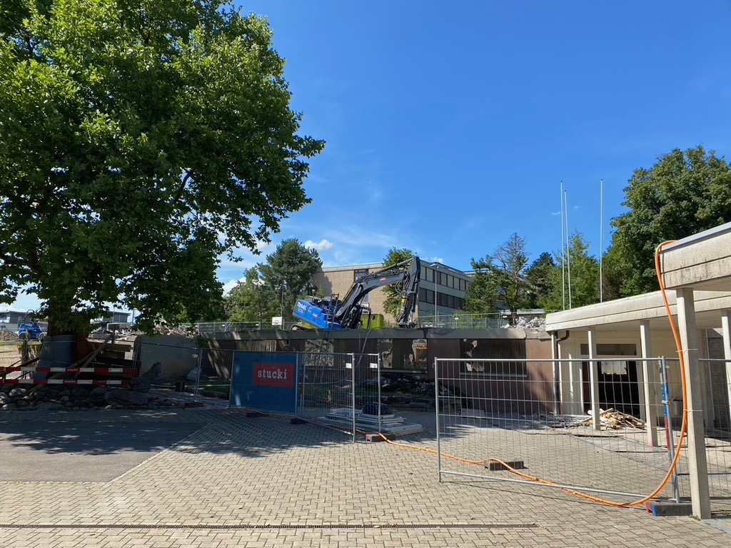 Abbruch während den Sommerferien im Juli 2022