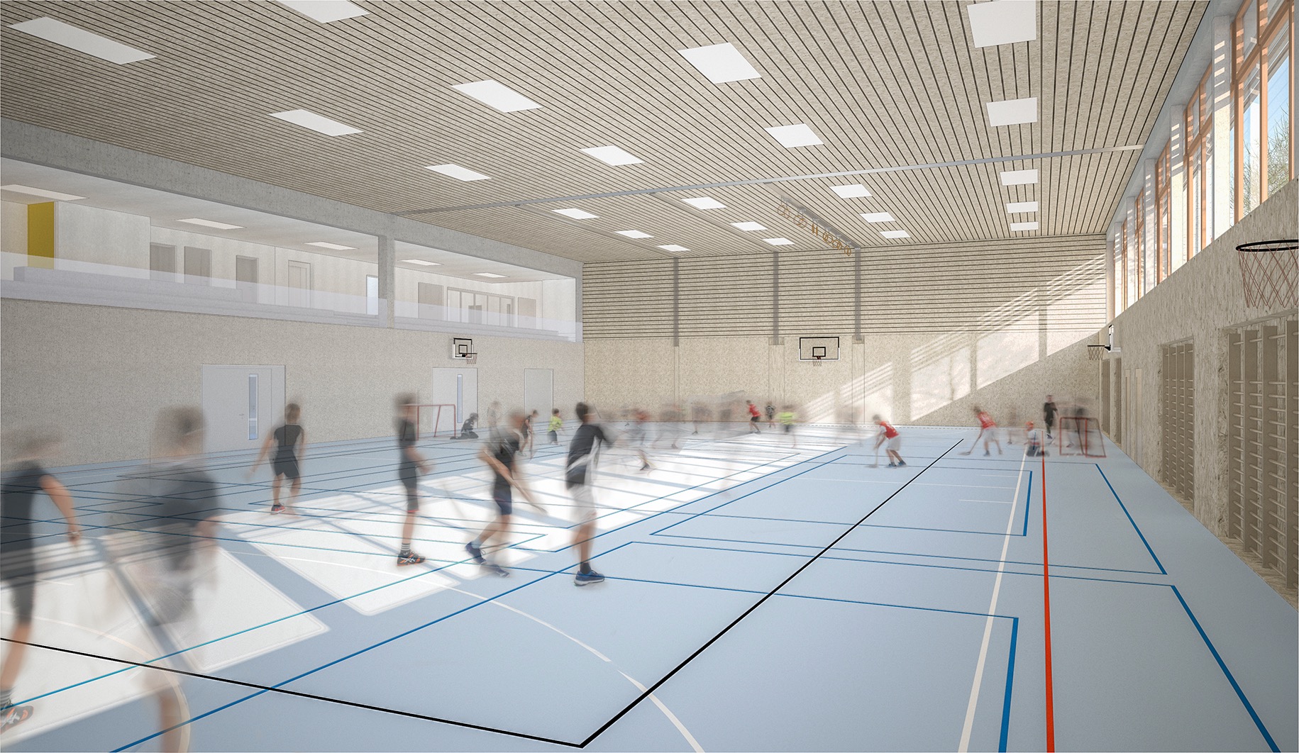 Visualisierung Sporthalle