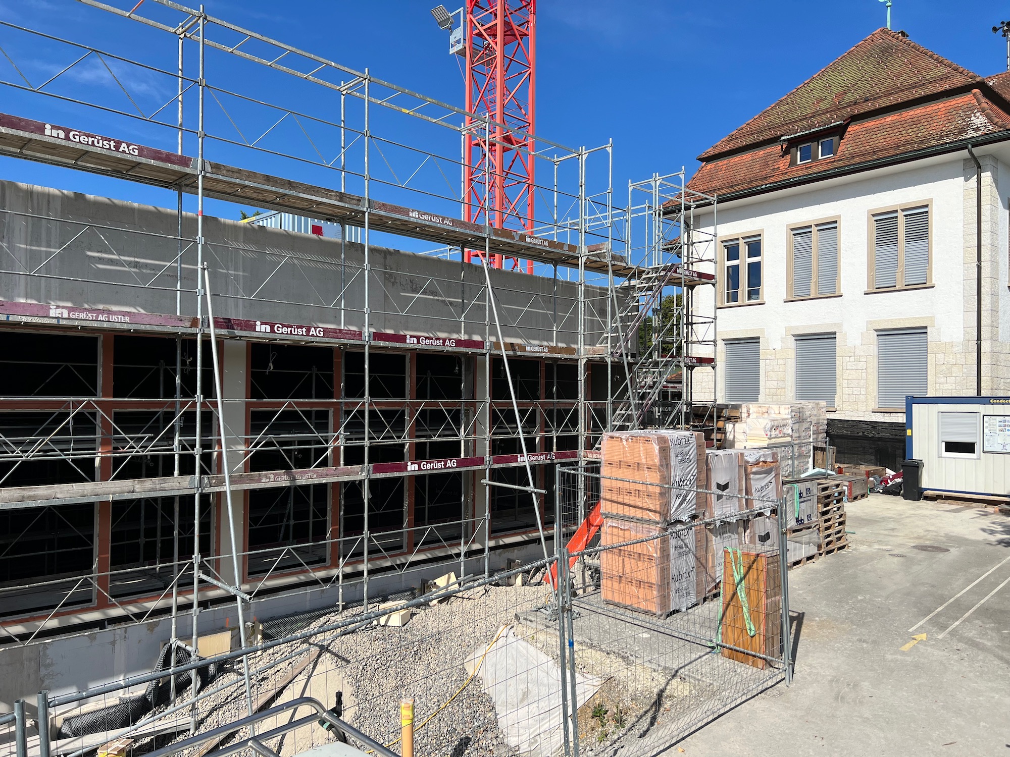 Baustelle am 18. August 23