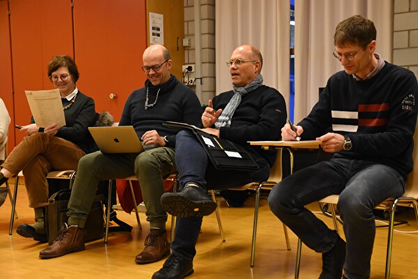 Die Herisauer Schulleitung: Michael Häberli, Markus Stäheli, Alex Porta und Carol van Willigen (von rechts).