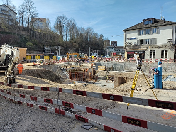 Die Führungen am 17. Mai führen auch am künftigen Zentralplatz vorbei, wo derzeit an der östlichen Personenunterführung gearbeitet wird.