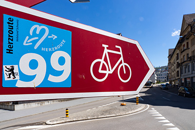 Wegweiser Herzroute