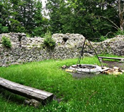 Grillstelle in der Rosenburg.