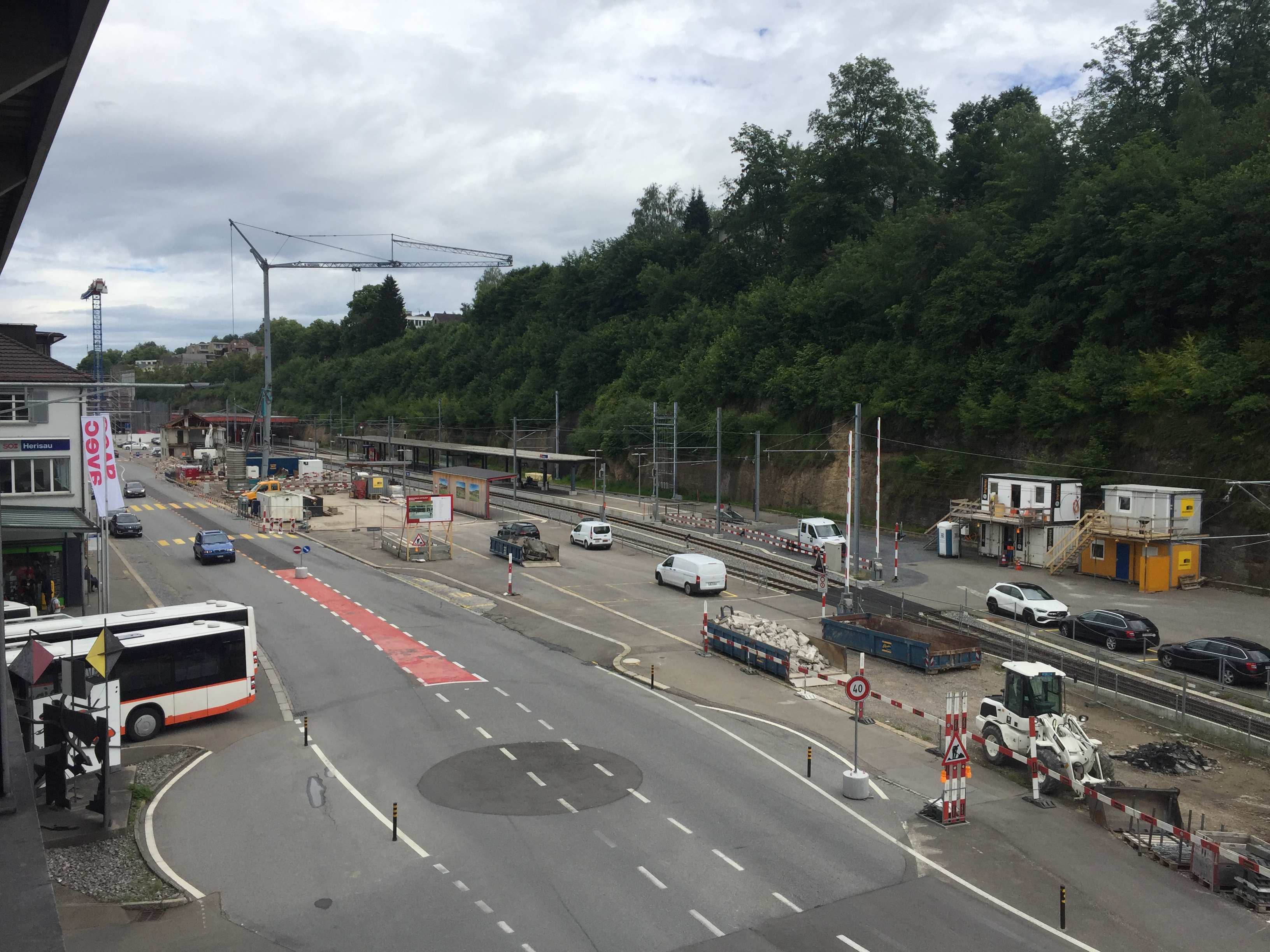 Das ehemalige Direktionsgebäude der Appenzeller Bahnen befindet sich im Abbruch.