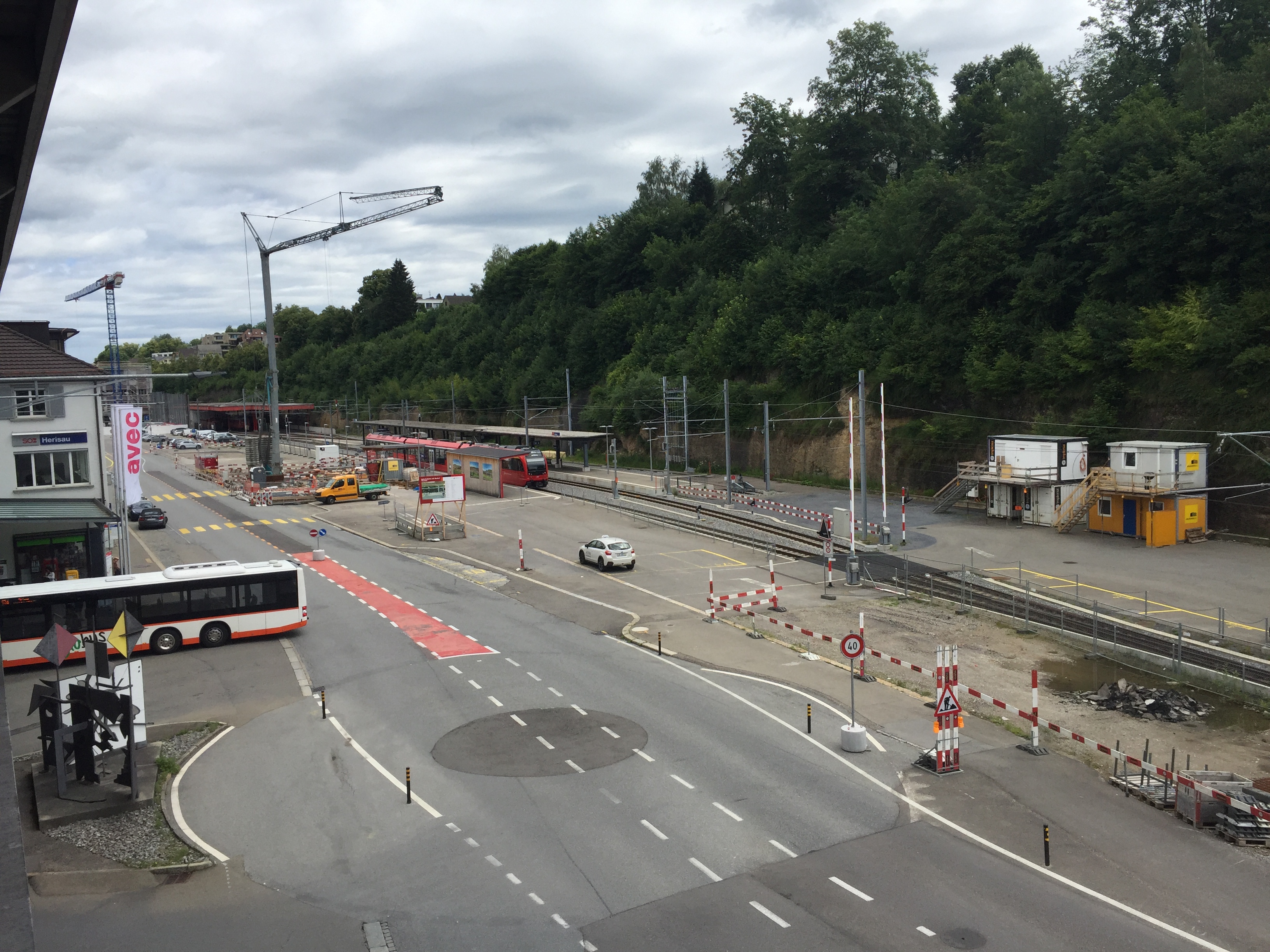 Das ehemalige Direktionsgebäude der Appenzeller Bahnen ist ganz abgebrochen.