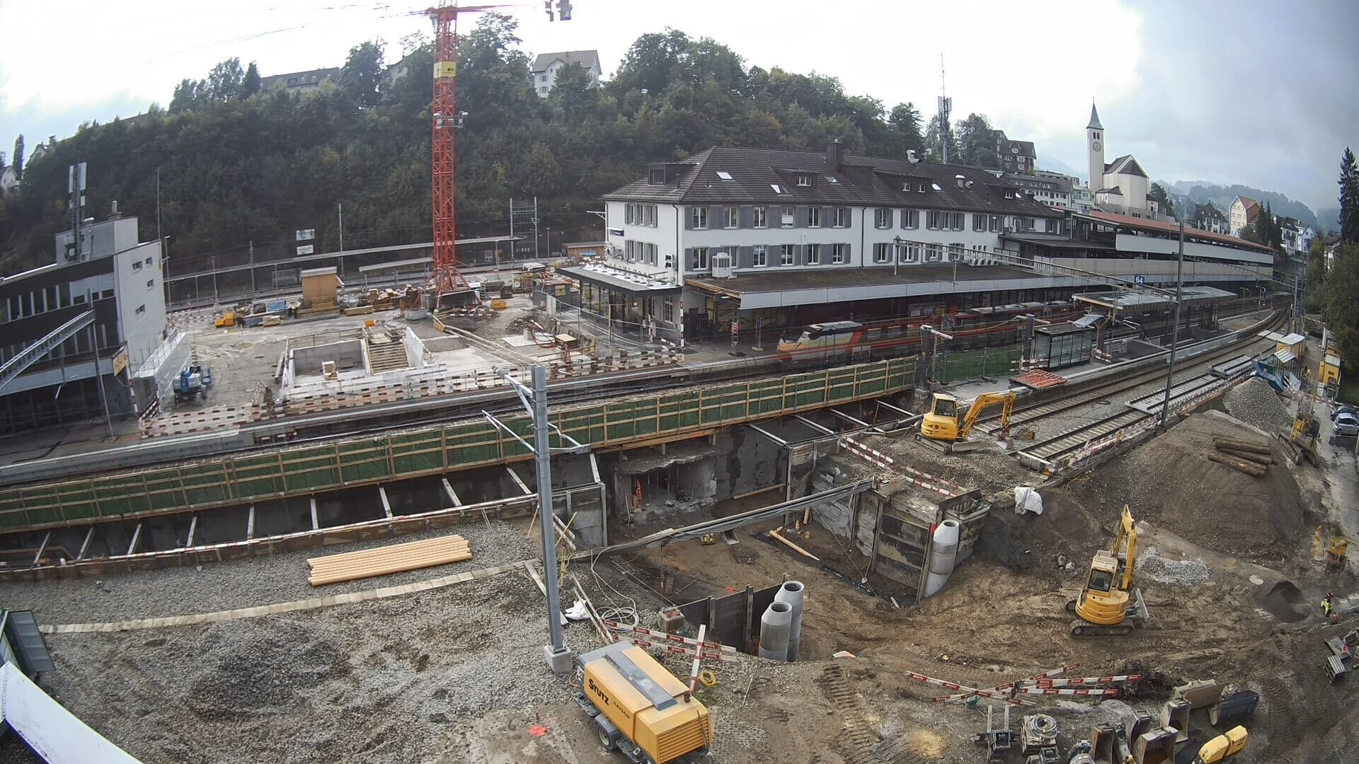 Die Baustelle aus einem anderen Blickwinkel.