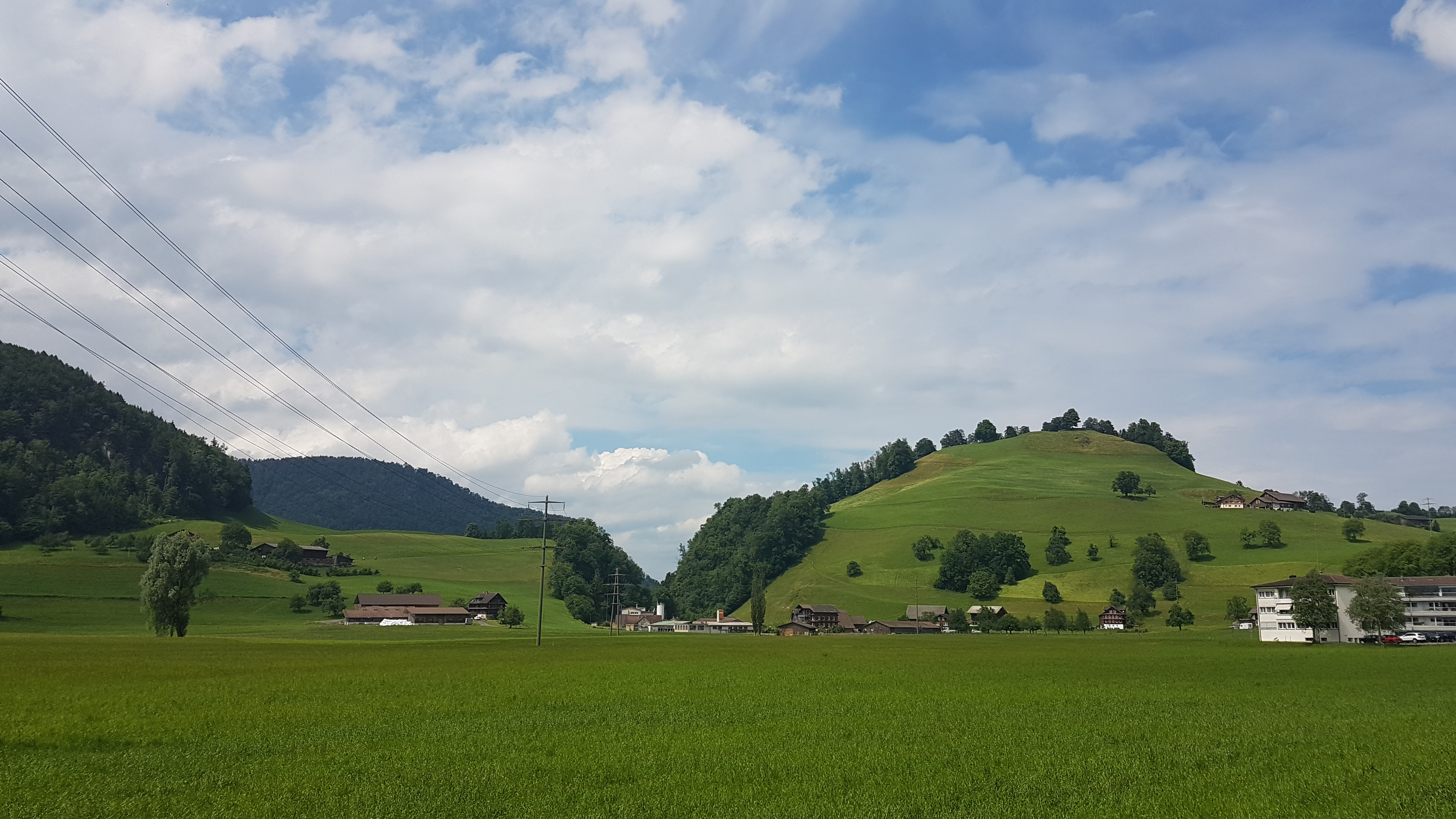 Der Eingang der Rotzschlucht ist von weitem sichtbar.