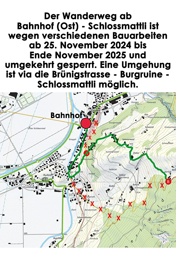 Umleitung Schlossmattli