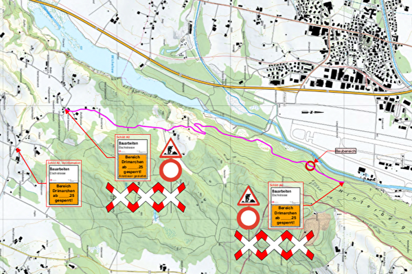 Sperrung  Etschistrasse