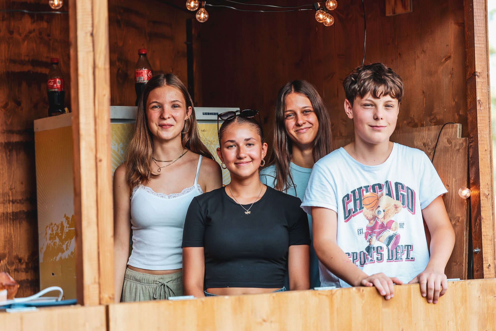 Kuchen und Getränke hielten ORS-Schüler/innen bereit.
