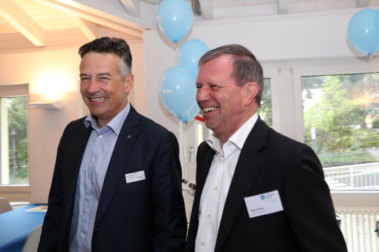 Ständerat Hans Wicki und Gemeindepräsident Remo Zberg