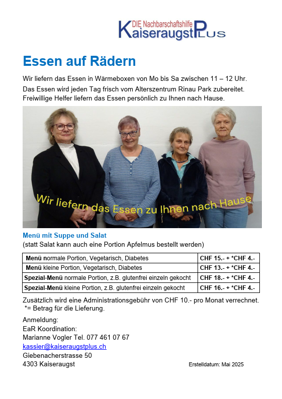 Flyer EsR und KaiseraugstPlus 1