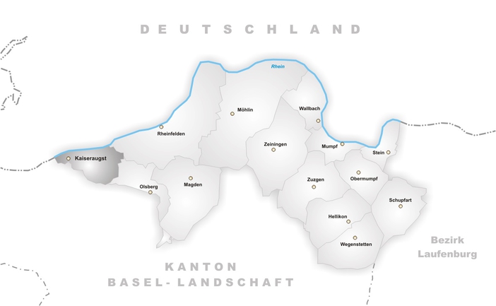 Kaiseraugst Lage