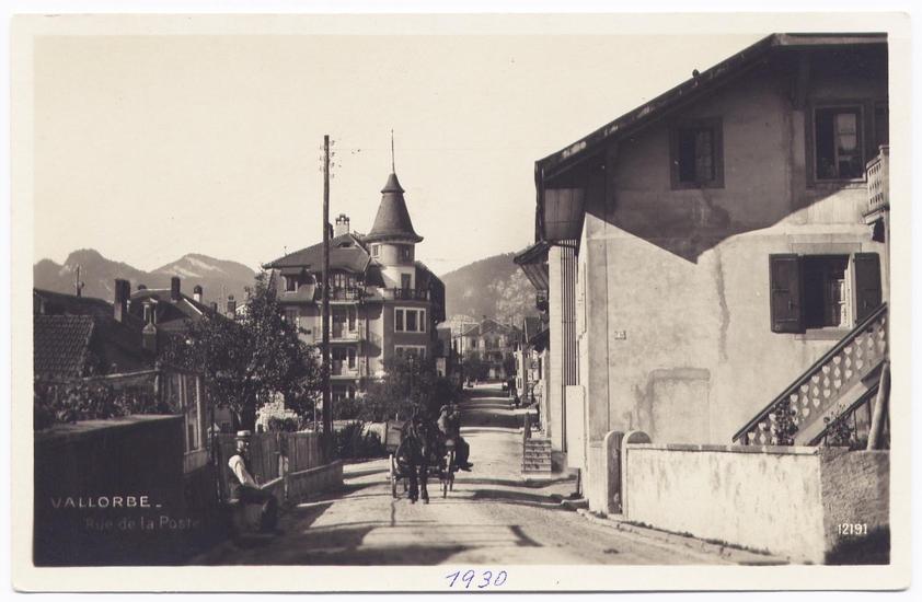 Rue de la Poste vers 1930. Aujourd'hui, rue de l'Ancienne-Poste