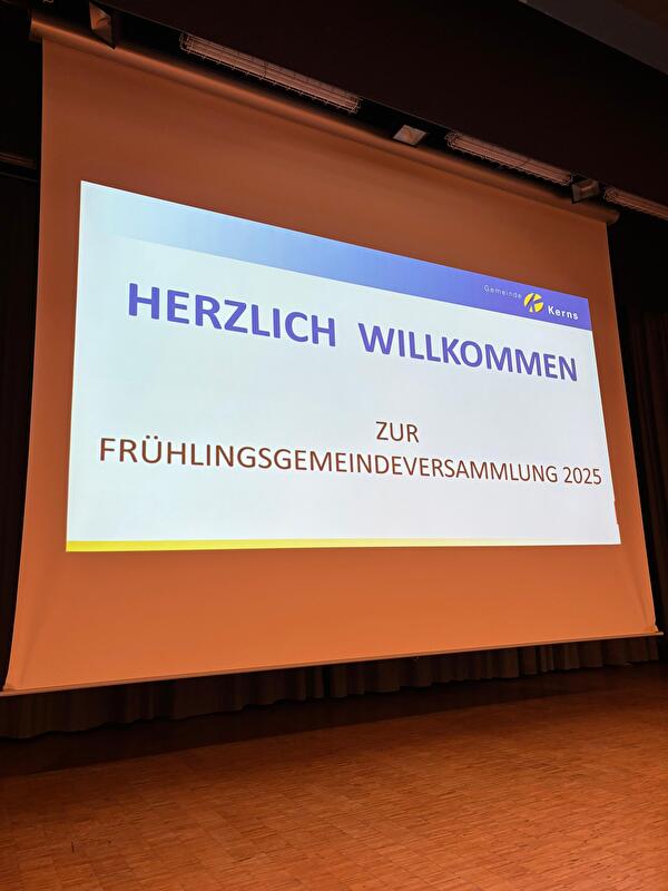 Frühlingsgemeindeversammlung 2025
