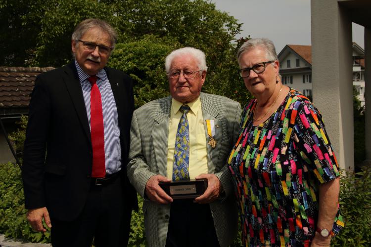 Feier für die Übergabe des Kabriizi 2018 an Hans Amrhein