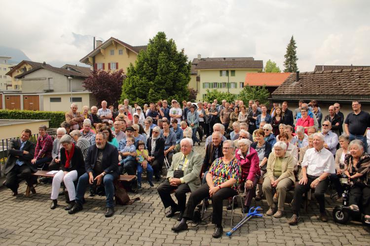Feier für die Übergabe des Kabriizi 2018 an Hans Amrhein