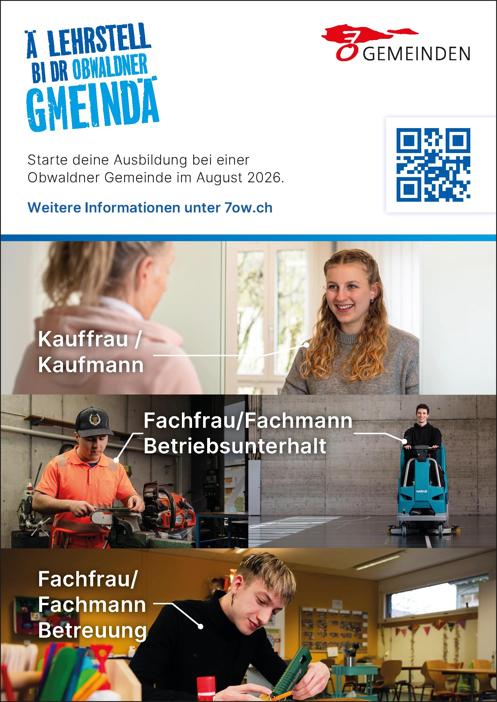 Ausschreibung Lehrstellen