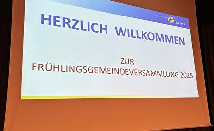 Frühlingsgemeindeversammlung 2025