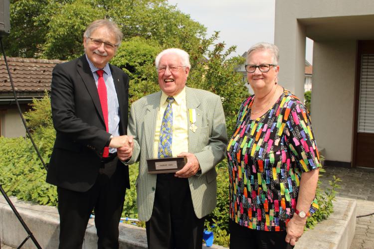 Feier für die Übergabe des Kabriizi 2018 an Hans Amrhein