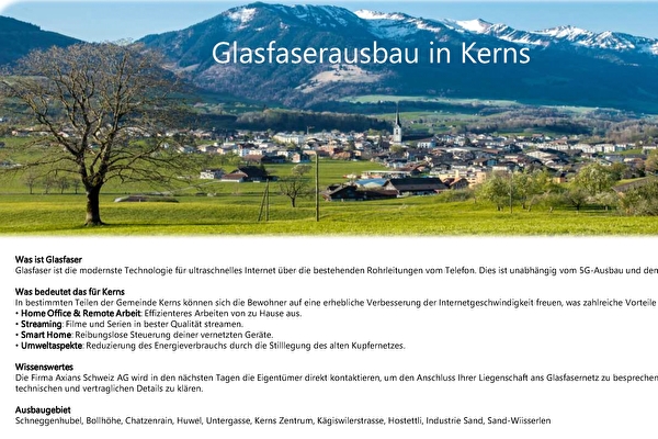 Glasfaserausbau