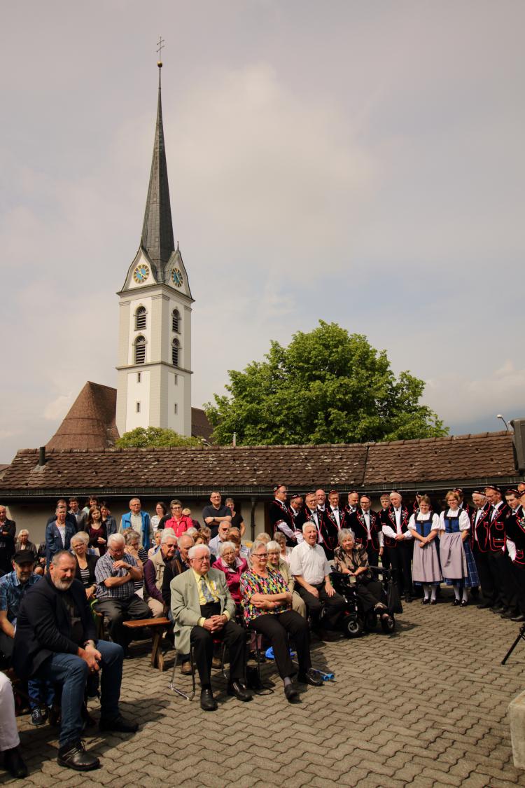 Feier für die Übergabe des Kabriizi 2018 an Hans Amrhein