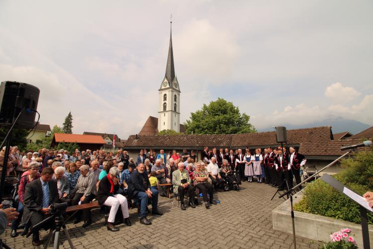 Feier für die Übergabe des Kabriizi 2018 an Hans Amrhein
