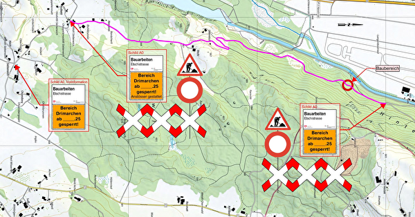 Plan Strassensperrung