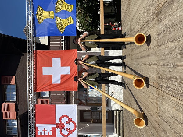1. August Bundesfeier im Dorfkern - Verkehrsbehinderung