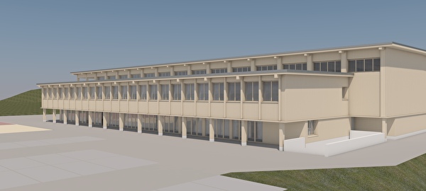 Visualisierung Sanierung & Erweiterung Dossenhalle