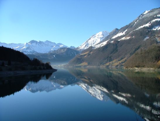 Blick auf den Lungernsee