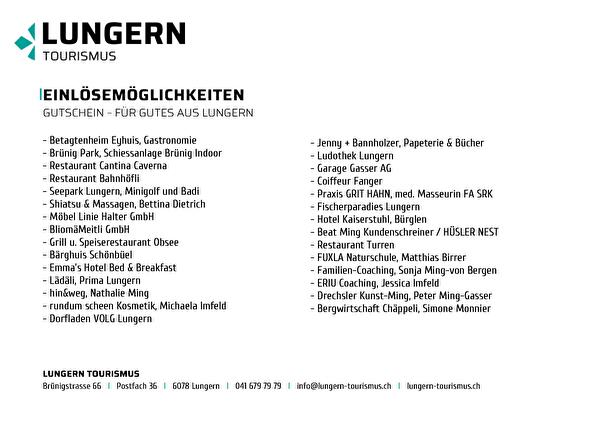 Einlösemöglichkeiten