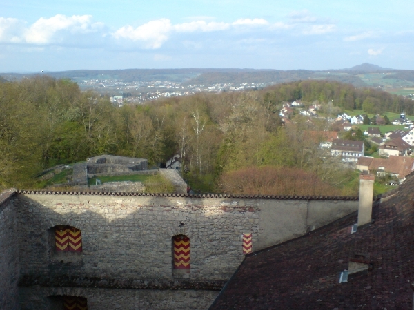 Blick vom Schloss Habsburg 