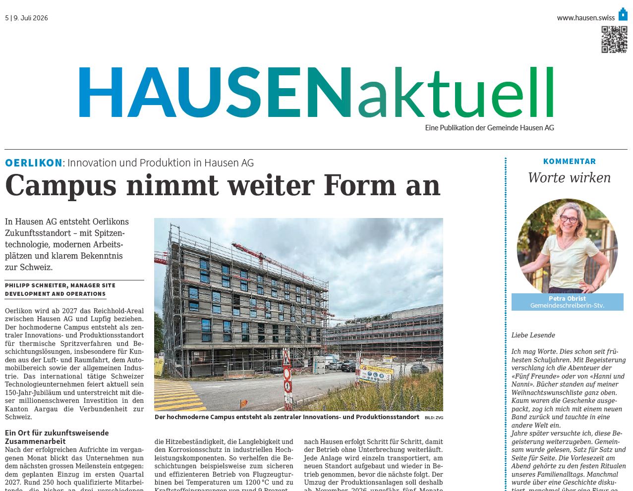 Hausenaktuell