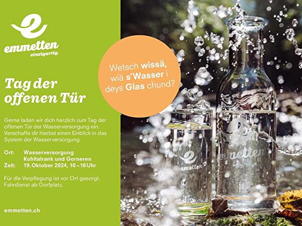 Tag der offenen Tür der Wasserversorgung Emmetten