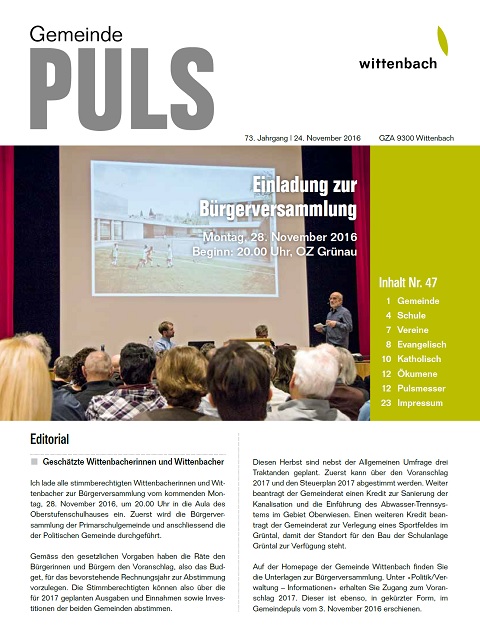 Gemeindepuls 16/47