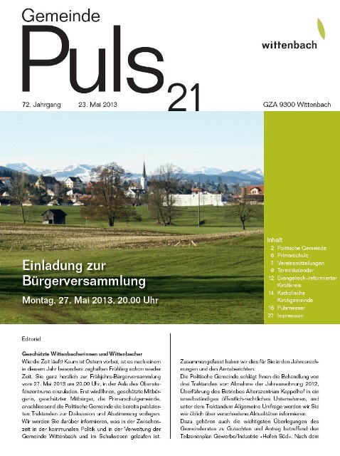 Gemeindepuls 13/21