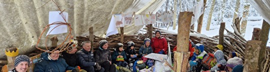 Peter Bruhin im Waldkindergarten