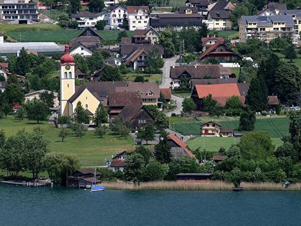 Blick auf das Dorf